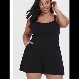 Torrid Chablis Black Romper Plus size 3X